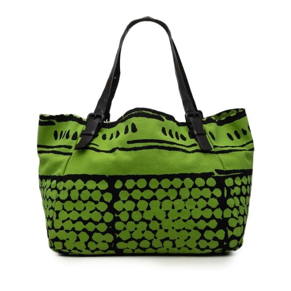 Bottega Veneta Vache Bubble Print Tote Bag Green